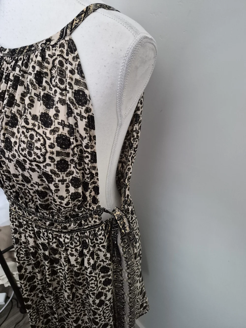 Free People Printed Halter Neck Mini Dress / Romper Size M